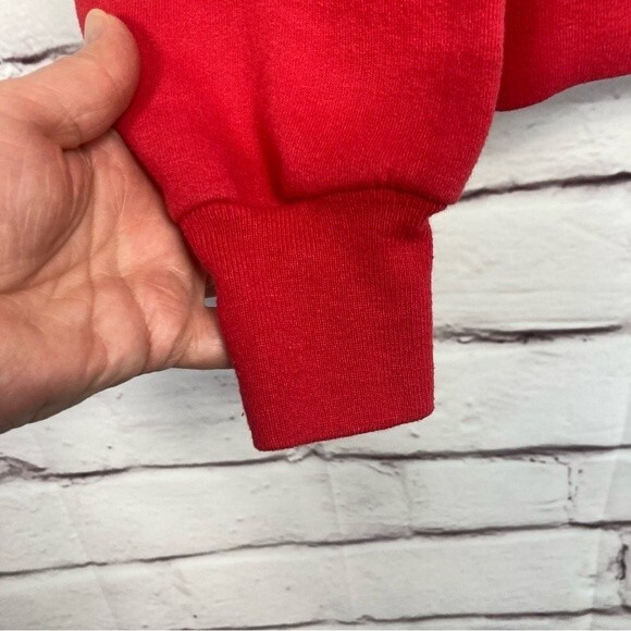 Mickey Mouse Sweatshirt SZ XL Atlanta Disney Store Made in the USA Red Warm Soft - Picture 4 of 9